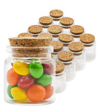 Small Glass Bottles with Cork Stoppers, Set of 16 Mini Jars (20ml) for Party Favors, Wedding, Baby Shower, Decorations, Arts & Crafts and DIY Projects