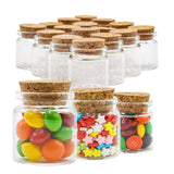 Small Glass Bottles with Cork Stoppers, Set of 16 Mini Jars (20ml) for Party Favors, Wedding, Baby Shower, Decorations, Arts & Crafts and DIY Projects
