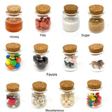 Small Glass Bottles with Cork Stoppers, Set of 16 Mini Jars (20ml) for Party Favors, Wedding, Baby Shower, Decorations, Arts & Crafts and DIY Projects